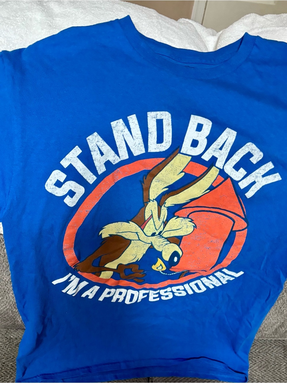 Looney Tunes Road Runner “Stand Back I’m a Professional” Graphic Tee – Size M